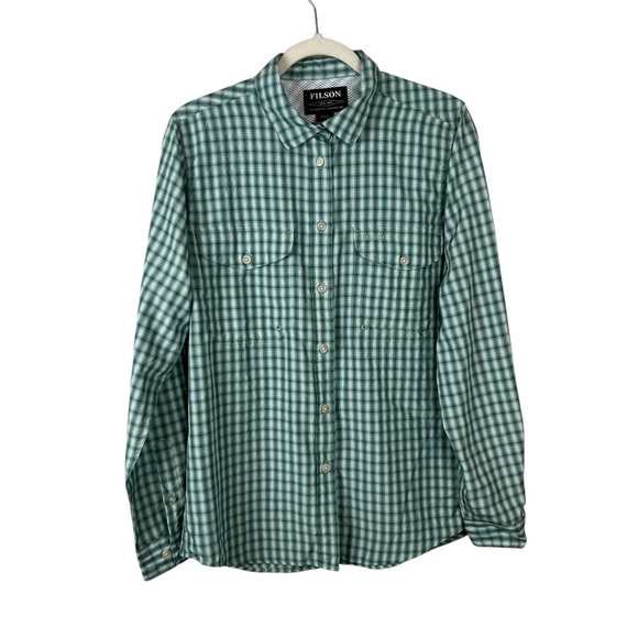 Filson Tops - Filson Plaid Nylon Vented Outdoor Long Sleeve Button Up Shirt